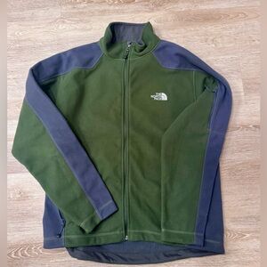 NWOT Vintage The North Face Windwall Green Fleece Jacket Large